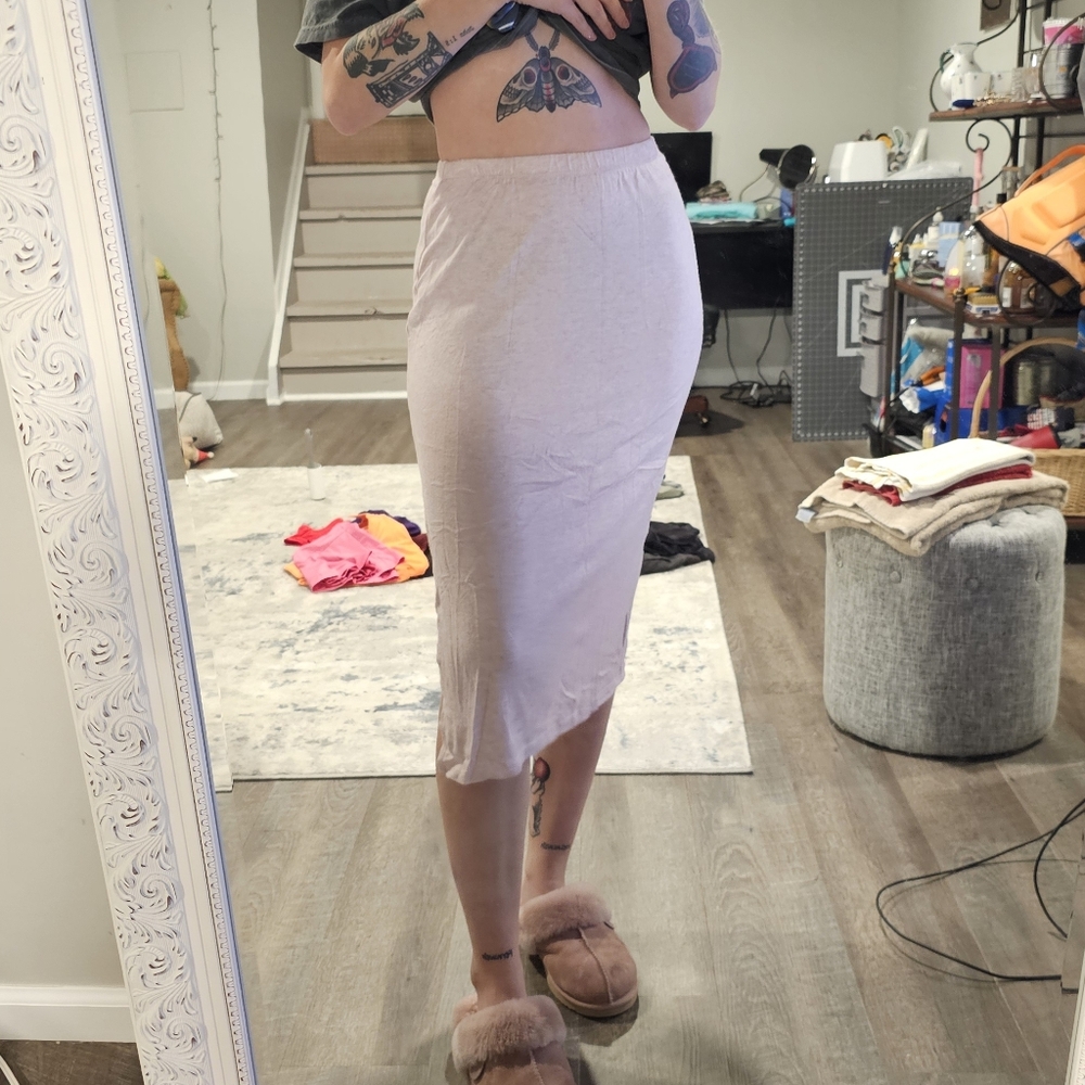 Express Pink midi Skirt